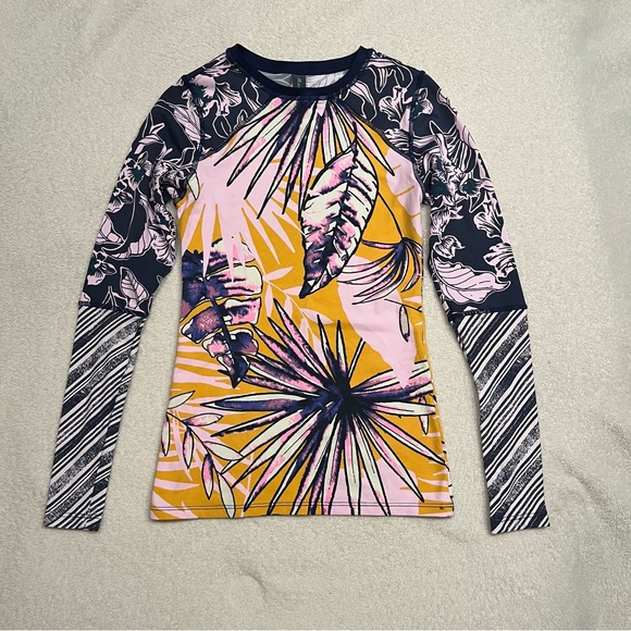 Maaji Other - Maaji Swimwear Boa Noite Tropical Floral Long Sleeve Rash Guard Size Small